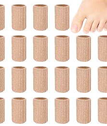 economico -24 pezzi di tubi per dita dei piedi da 0,98 pollici, cuscinetti per calli per dita dei piedi, protezioni in gel morbido per cuscinetti, calli, vesciche e duroni.