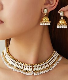 economico -Set di gioielli da sposa 1 Set Lega Orecchini Collana Per donna Elegante Personalizzato Parure di gioielli Per Feste Ferie Fidanzamento