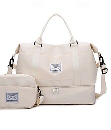 halpa -2kpl/setti viikonloppulaukku matkakassi kenkälokerolla ja crossbody-kassilla naisten miesten liikuntalaukku, suuri tilavuus yölaukku märkäkuivaerotuksella matkoille, urheilulle, kantomatkalle