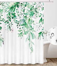 economico -Tenda da doccia con ganci 180cm*180cm (70"*70") Poliestere lavabile impermeabile motivo floreale paesaggio pianta