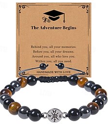 abordables -Cadeaux de fin d'études pour elle et lui, bracelets de fin d'études de la promotion 2025, bracelet boussole de fin d'études inspirant pour femmes, cadeau de fin d'études universitaires pour lui et