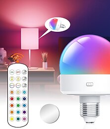 economico -lampadine ricaricabili con telecomando, lampadina a batteria per applique e lampada, lampadina a LED E26 dimmerabile a 3 temperature di colore, ricaricabile senza fili e staccabile