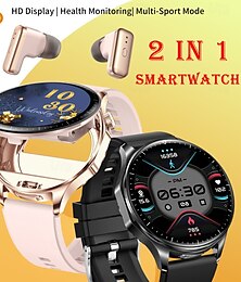 ieftine -696 T98 Ceas inteligent 1.43 inch Uita-te inteligent Bluetooth Pedometru Reamintire Apel Sleeptracker Compatibil cu Android iOS Bărbați Telefon Hands-Free Reamintire Mesaj Ceasuri cu căști IPX-0
