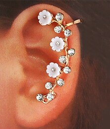 abordables -Femmes Boucles d'oreilles Classique Fleur Des boucles d'oreilles Bijoux Argent / Dorée Pour Soirée Saint-Valentin Rue Fête