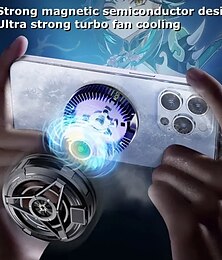 economico -SL17, dispositivo di raffreddamento magnetico per telefoni con clip posteriore, 2 in 1, dispositivo di raffreddamento per giochi, ventola di raffreddamento rapida a semiconduttore per telefoni iOS e