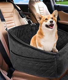 economico -Seggiolino auto per cani di piccola e media taglia, rimovibile e lavabile, seggiolino per cani sotto i 30 libbre, letto da viaggio con tasche portaoggetti e cintura di sicurezza per cani.