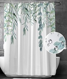 economico -Tenda da doccia con ganci 180cm*180cm (70"*70") Adatta per separare zone bagnate e asciutte divide il bagno impermeabile resistente all'olio paesaggio botanico floreale