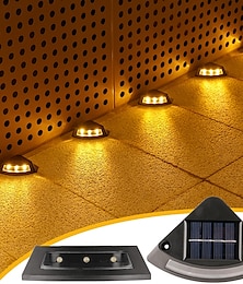 ieftine -4 buc solare trepte sol lumina solara treapta decor scara lumini gradina lumini traseu lumina de ghidaj curte impermeabila in aer liber