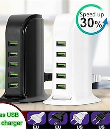 economico -USB 3.0 USB C Hub 5 Porti 5 in 1 Hub USB con USB2.0*3 5V/3A Erogazione di potenza Per Smartphone