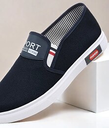 economico -scarpe da ginnastica slip-on da uomo in rete: scarpe casual traspiranti e leggere per l'estate, le passeggiate in spiaggia e il comfort quotidiano