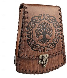 preiswerte -Retro Vintage Punk & Gothic Mittelalterlich Cosplay Kostüm Gürteltasche Würfelbeutel Wikinger Keltischer Ritter Ranger Herren Damen Keltisch Vikinger Halloween Maskerade Leistung Bühne
