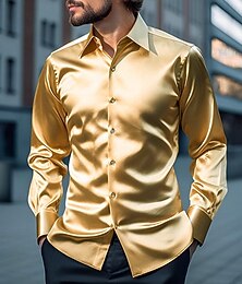 levne -Retro 80. léta Lesklá metalíza Tričko Disko Pevná barva Přehnutý Maškarní kostým Pánské Karnevalový kostým Den králů Karneval Výkon Klub Pride Parade Dospělé Tričko Celý rok