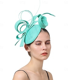economico -Copricapo Sinamay Matrimonio Festa serale Elegante Matrimonio Con Fiore Copricapo Copricapo