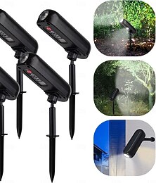 Недорогие -Солнечные прожекторы, уличные водонепроницаемые регулируемые светодиодные ландшафтные светильники с автоматическим включением/выключением, водонепроницаемые солнечные светильники для деревьев, сада,