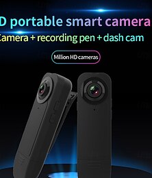 abordables -Minicámara A18 HD 1080p con bolígrafo, microvideocámara con visión nocturna, videocámara corporal, grabadora de video DV para clases deportivas en casa, reuniones en línea