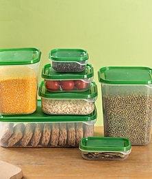 economico -Contenitori per alimenti da 17 pezzi, contenitori per frigorifero, in plastica alimentare a prova di perdite, varie dimensioni, con coperchio per gli avanzi dei pasti