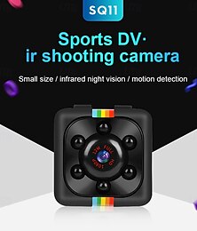 ieftine -Mini SQ11 cameră Full HD 1080P DVR de remote cameră video cu noapte de viziune micro sport DV pentru monitorizarea siguranței copiilor și animalelor de companie în exterior
