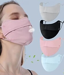 رخيصةأون -قناع وجه ملون متدرج للحماية من الشمس، قناع واقٍ من الأشعة فوق البنفسجية للنساء، للحماية من الشمس في الصيف، قناع حرير جليدي