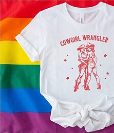 abordables -T-shirt arc-en-ciel Brokenback Mountain, cowgirl LGBTQ, chemises de fierté, graphique de fierté pour couple, hommes, femmes, adultes, mascarade, marquage à chaud, défilé de la fierté, mois de la