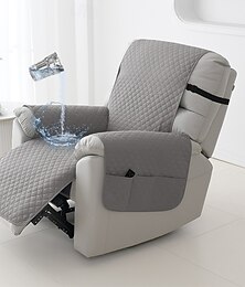 abordables -Fundas para sillones reclinables 100 % impermeables, fundas antideslizantes para sillones reclinables con bolsillo, protector de muebles acolchado lavable para sillones reclinables para niños y