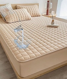 economico -Protezione per materasso impermeabile trapuntata coprimaterasso con angoli elasticizzati protettore per letto con elastico coprimaterasso lenzuolo morbido in cotone traspirante antiscivolo rinforzato