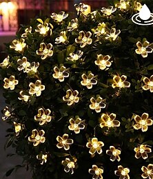 economico -led cherry blossom fata luce 10 m stringa impermeabile 100 led stringa fata luci fiori di cristallo impermeabile ghirlanda decorazione di nozze all'aperto