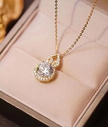 economico -Gioielli Fini 1 pezzo Lega Collana Per donna Moda Parure di gioielli Per Ospite di nozze Regalo Festival