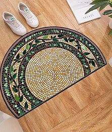 voordelige -Vintage Bloem Semi-ronde Deurmat Keukenmat Vloermat Antislip Gebiedsmat Oliebestendige Mat Binnen Buiten Mat Slaapkamer Decor Badkamer Mat Entree Mat Lente Zomer