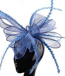 economico -Copricapo Piume Sinamay Matrimonio Festa serale Elegante Matrimonio Con Piuma Copricapo Copricapo