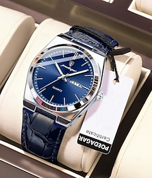 abordables -Reloj Deportivo de Cuarzo de Lujo para Hombre Impermeable Luminosa Fecha Semana Acero Inoxidable Reloj Clásico de Hombre