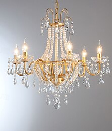 abordables -6 lumières 10 lumières 66 cm Design Unique Lustre Métal Électroplaqué Moderne 110-120V 220-240V