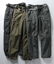 baratos -Homens Calça Cargo Calças de Trilha Calças Táticas Militar Ao ar livre Normal Prova-de-Água Calças Preto Verde Tropa Caça Alpinismo Campismo / Escursão / Espeleologismo S M L XL XXL