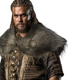 levne -Retro Středověké Maškarní Šátek z umělé kožešiny Viking Maškarní kostým Pánské Viking Karneval Nový rok Plesová maškaráda Večírek Dospělé Šátek Podzim zima