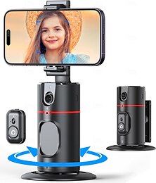 levne -držák na telefon s automatickým sledováním, držák fotoaparátu na telefon s otáčením o 360° Chytrý držák pro sledování snímání se vzdálenou selfie tyčí pro živé fotografování se stabilizátorem iphone