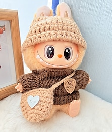 preiswerte -Kleidungsset (KEINE PUPPE) für 17 cm Puppe FORLabubu Zubehör Anzug Niedliche Kleidung Kleid einzigartiger Stil