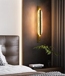 abordables -Applique murale LED en cristal, 1 pièce, 40 cm, applique murale d'intérieur, salon, chambre à coucher, salon