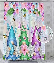 billige -Plante Serie Vanntett Dusjforheng 180cm*180cm(70"*70") Botanisk Bad Dekor Muggresistent Polyester Stoff Badekar Dusj