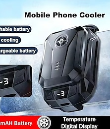 economico -Dispositivo di raffreddamento per cellulare SL14 con batteria rimovibile da 1500 mAh, ventola di raffreddamento a semiconduttore e display a LED per il gaming