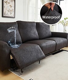 economico -Copridivano reclinabile impermeabile da 1/2/3 posti, copridivano in pelle PU, copridivano singolo elastico tinta unita, copridivano per casa e hotel