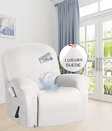 abordables -Funda reclinable de gamuza impermeable, envolvente, de color sólido, funda protectora simple, funda para mecedora súper suave, funda reclinable