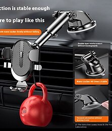 levne -Držák mobilního telefonu do auta ABS - vodotěsný otočný držák s přísavkou pro auto, multifunkční navigační klip, podporuje chytré telefony velikosti 4-7