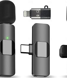 levne -bezdrátový klopový mikrofon pro iphone a android, usb-c mini mikrofon s redukcí šumu, ideální pro nahrávání, vlogging, youtube, tiktok, podcasty a video rozhovorů