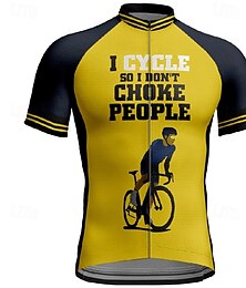abordables -Hombre Maillot de Ciclismo Manga Corta Bicicleta Camiseta Maillot con 3 bolsillos traseros MTB Bicicleta Montaña Transpirable Secado rápido Diseño Anatómico Capilaridad Amarillo Rojo Azul Graphic
