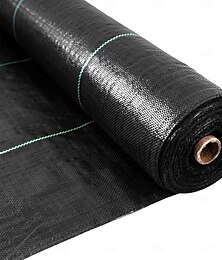 abordables -Tela protectora contra malezas de alta resistencia, tela paisajística, fácil de instalar &Barrera de plástico resistente contra malezas y cobertura del suelo con protección UV para jardines y