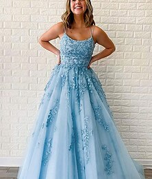 abordables -Ligne A Robes de Quinceanera Élégant Robe Performance Noël Longueur au sol Sans manches Col carré Chiffon Dos nu avec Plis 2025