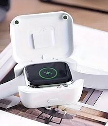 economico -Caricabatterie wireless per la serie iWatch, caricabatterie portatile di emergenza, caricabatterie wireless portatile da 900 mAh per orologio