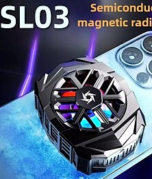 economico -Dispositivo di raffreddamento magnetico a semiconduttore per telefono cellulare sl03 per Pubg, ventola di raffreddamento, radiatore per accessori da gioco per iPhone, iOS e Android