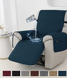 abordables -Fundas para sillones reclinables 100 % impermeables, fundas antideslizantes para sillones reclinables con bolsillo, protector de muebles acolchado lavable para sillones reclinables para niños y