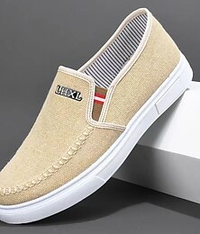 economico -Mocassini casual da uomo in tela senza lacci: scarpe estive leggere e traspiranti per l'uso quotidiano, i viaggi e le passeggiate in spiaggia