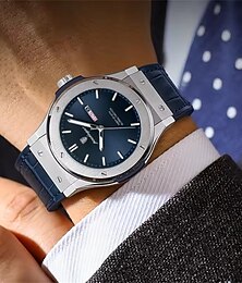 abordables -Hombre Relojes de cuarzo Deportes Negocios Dial de números romanos Luminoso x IMPERMEABLE Aleación Reloj